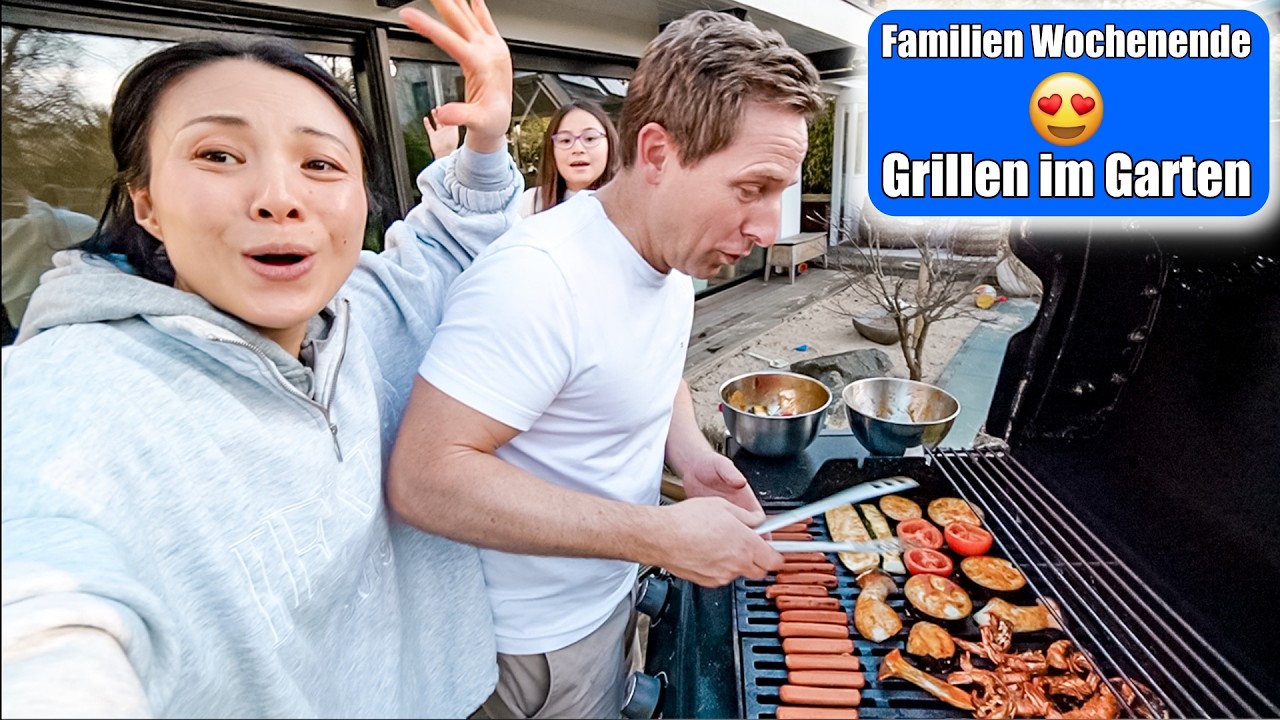 Grillen im Garten 😍 Leckeres Essen & Familien Wochenende! Sauerteig Focaccia backen | Mamiseelen