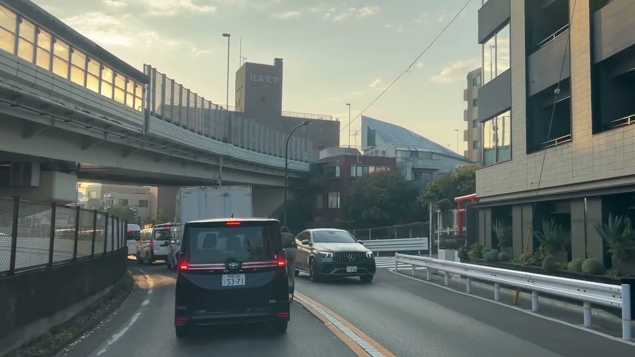 MOVING JAPAN【road trip】TOKYO JAPAN【moving car】TOKYO-TO【back road】SHIBUYA-KU  YOYOGI【part 2】🚚🚕 part 2