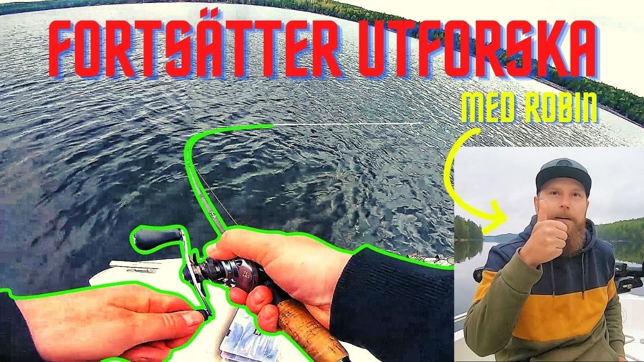 FORTSÄTTER UTFORSKA sjöar - letar abborre i djup klarvattensjö med Robin!