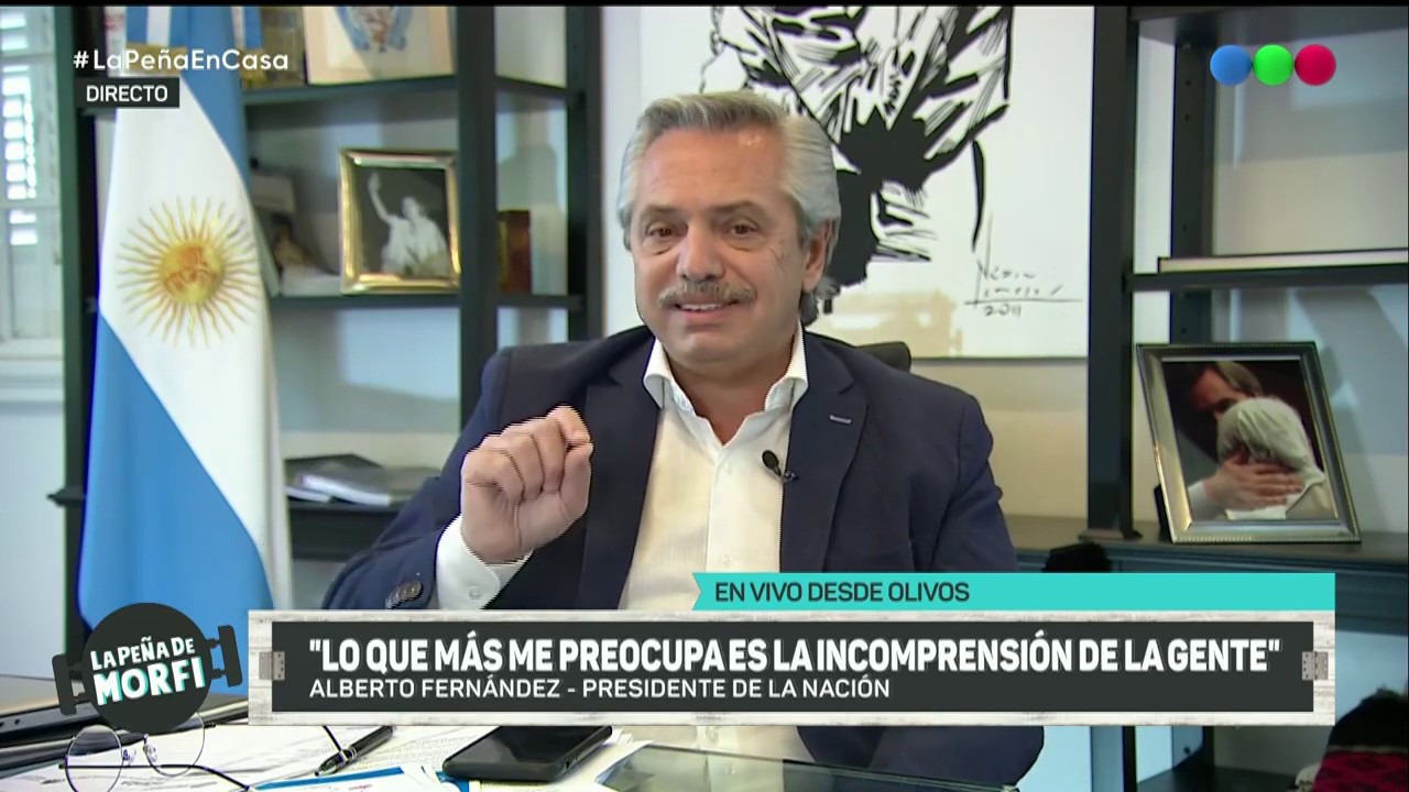 Alberto Fernández habló en exclusiva en La Peña - La Peña de Morfi