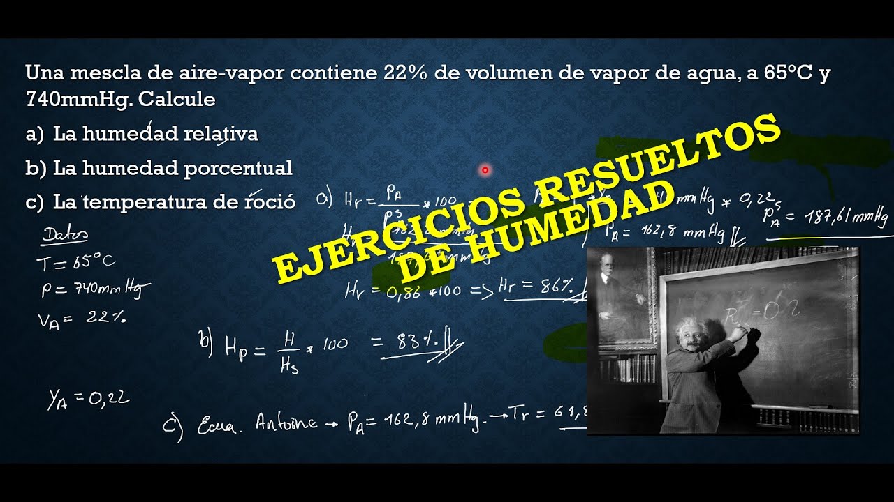 HUMEDAD Ejercicios Resueltos PASO A PASO