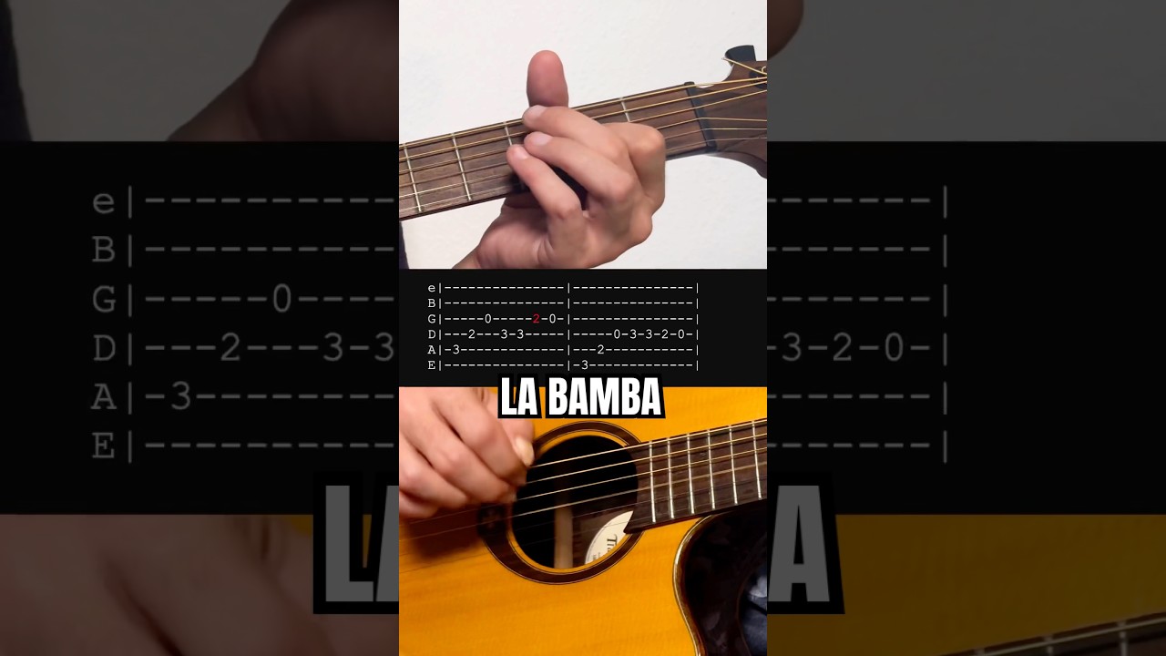 How to play La Bamba with tabs and chords