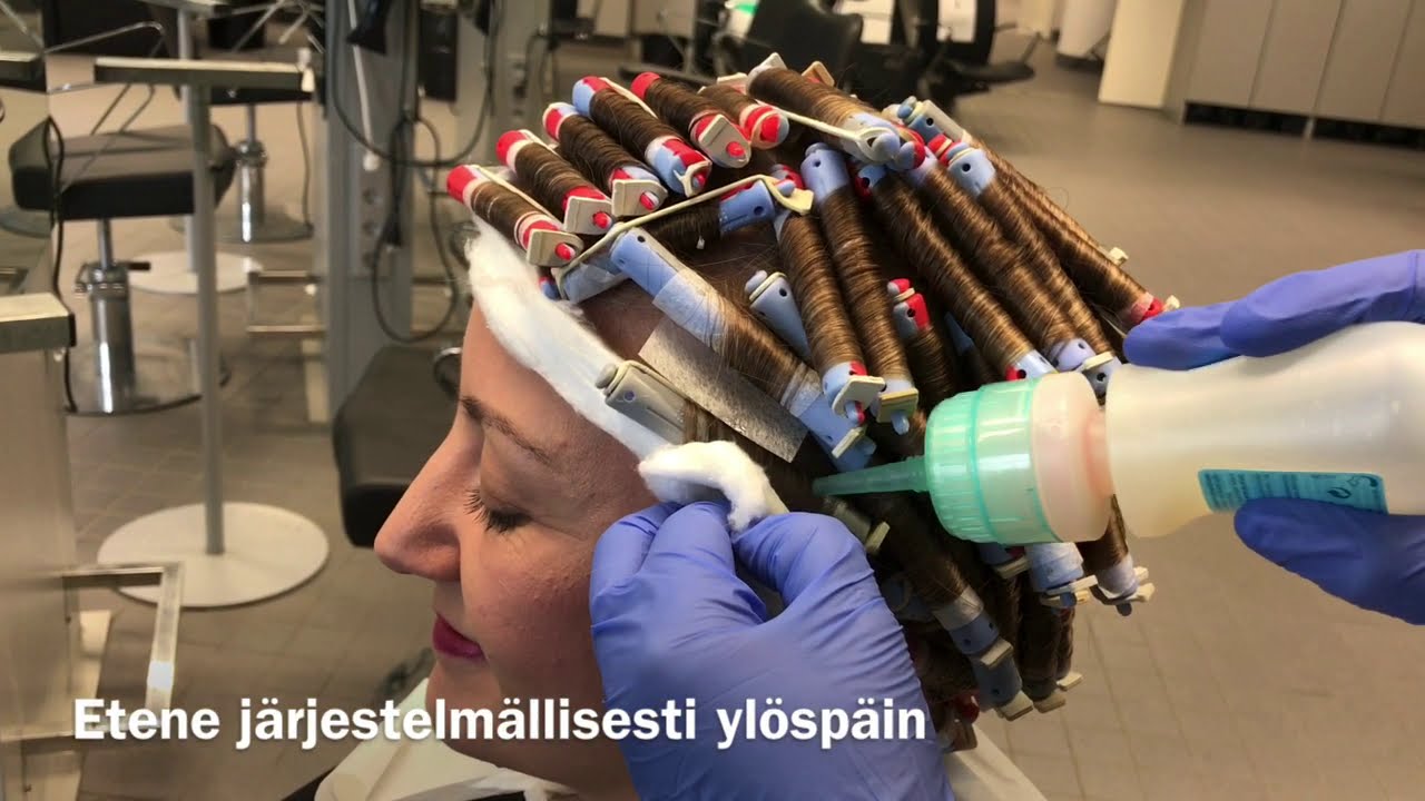 Permanentti puolipitkille hiuksille
