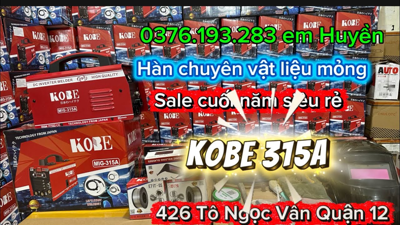 🔴Kobe 315A🔴-800k/máy đón Xuân 2026🧧Sale rẻ nhất thị trường máy đời mới chính hãng #mayhankobe 