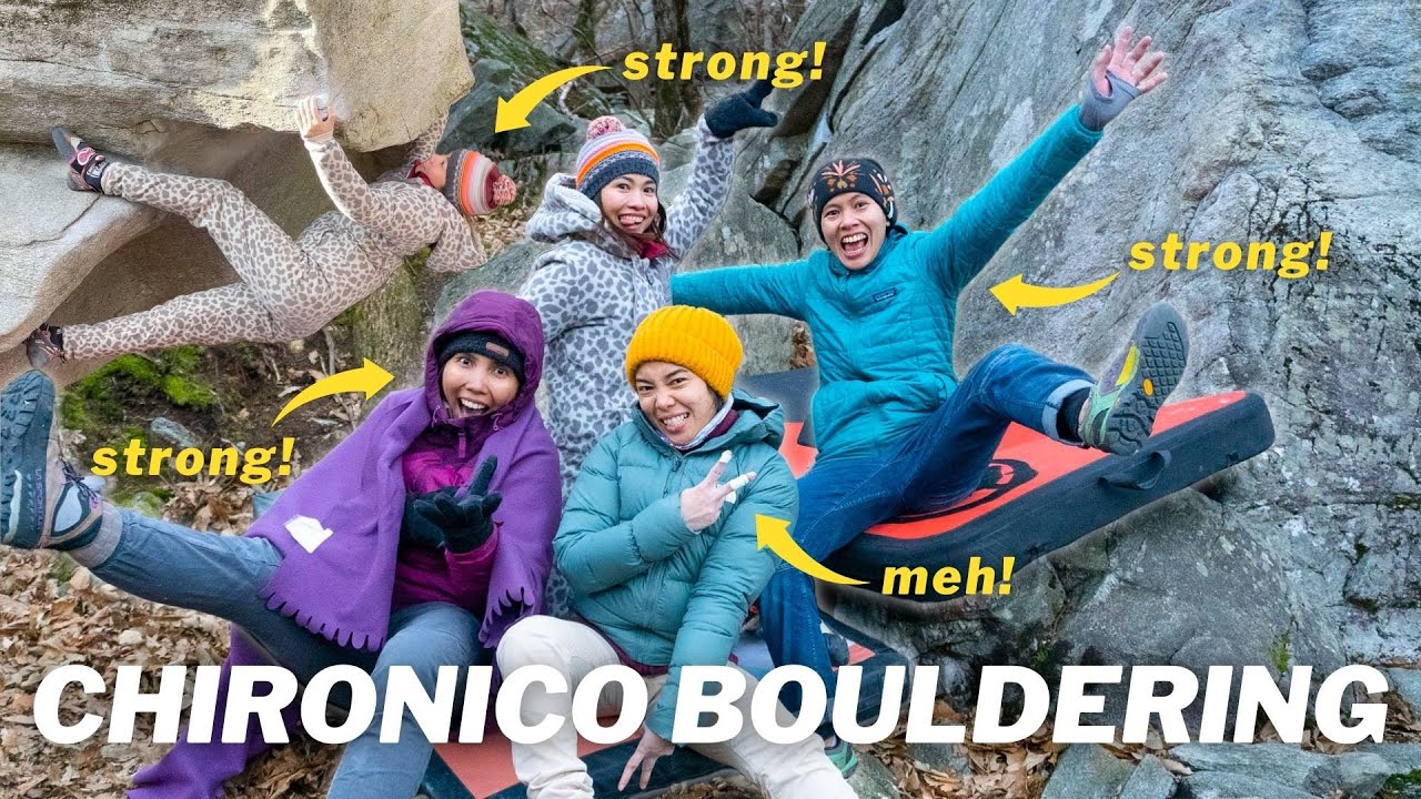 Bouldering with STRONG Climbers! Chironico Bouldering Part 1