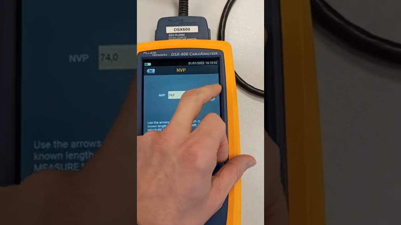 Ops&aelig;tning af Fluke DSX-600