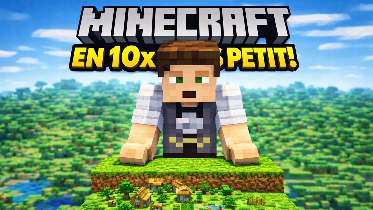 MINECARFT MAIS TOUT EST 10X PLUS PETIT !