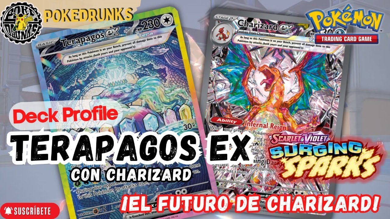 Pokemon TCG Surging Sparks Charizard Terapagos Ex Deck Profile | El futuro para charizard