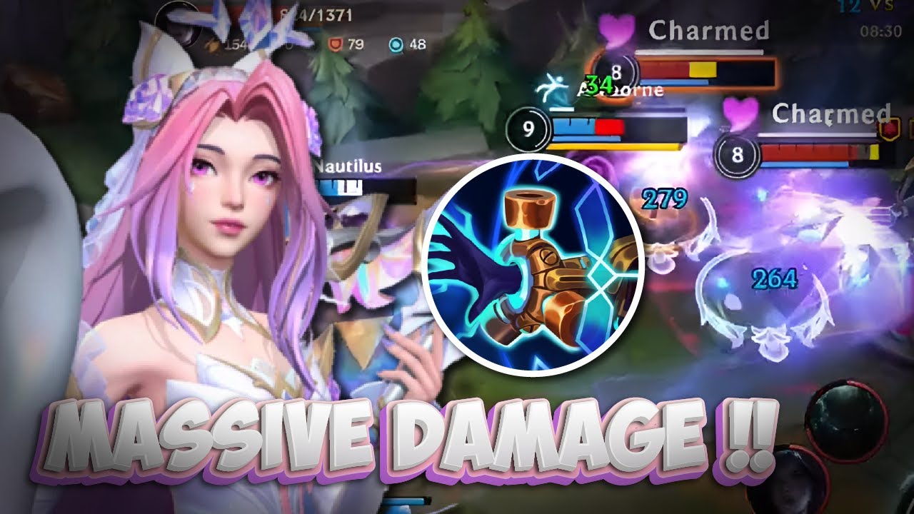 76K DAMAGE MID LANE SERAPHINE !! This Item BOOST DAMAGE Crystal Rose Seraphine Gameplay / Wild Rift