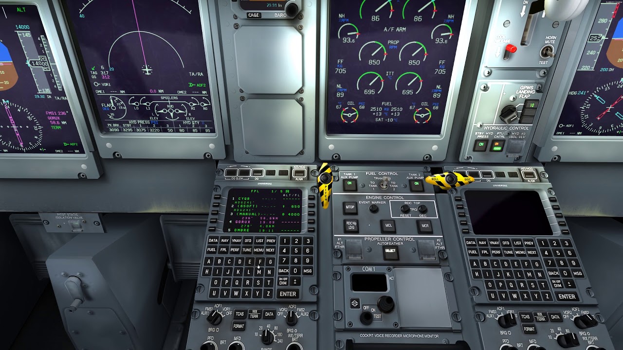 Majestic Q400 - FL140 Set up VNAV .