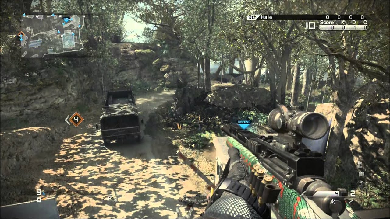 cod ghost trickshot tutorial #2 double zoom