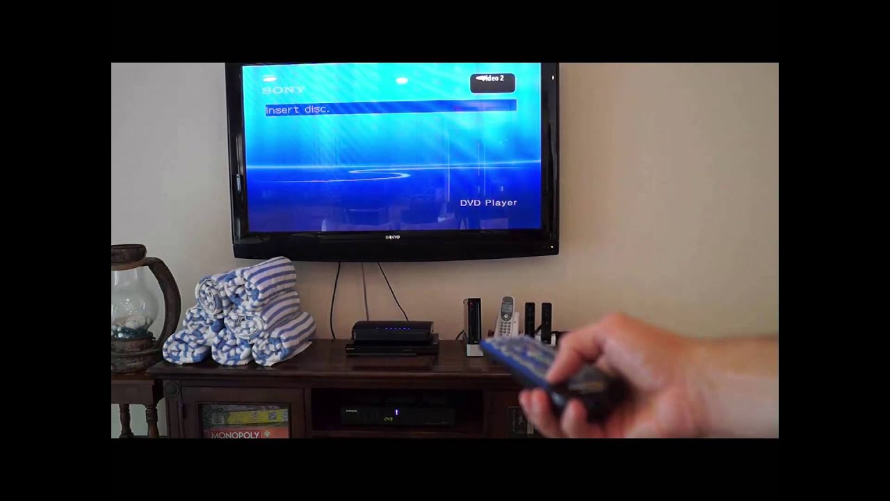 How to switch from TV to DVD
