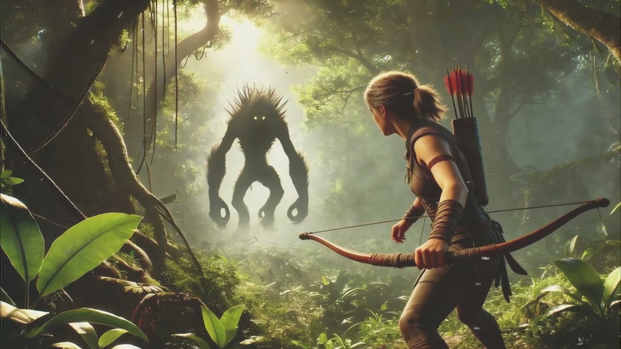 The Jungle Beast Attacked Without Warning — The Human Woman Carved a Bow from the Trees and Killed