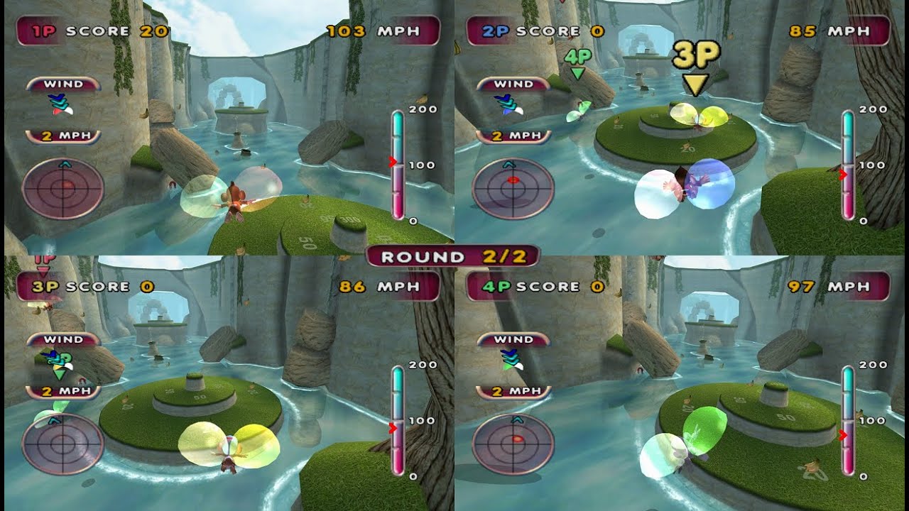 Super Monkey Ball Adventure: Monkey Target 4 player 60fps