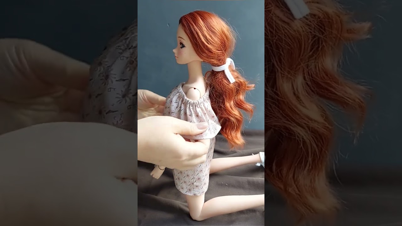 New dress fitting #smartdoll #smartdollsewing #sewing #sewingtutorial #dollsewing #dollclothes