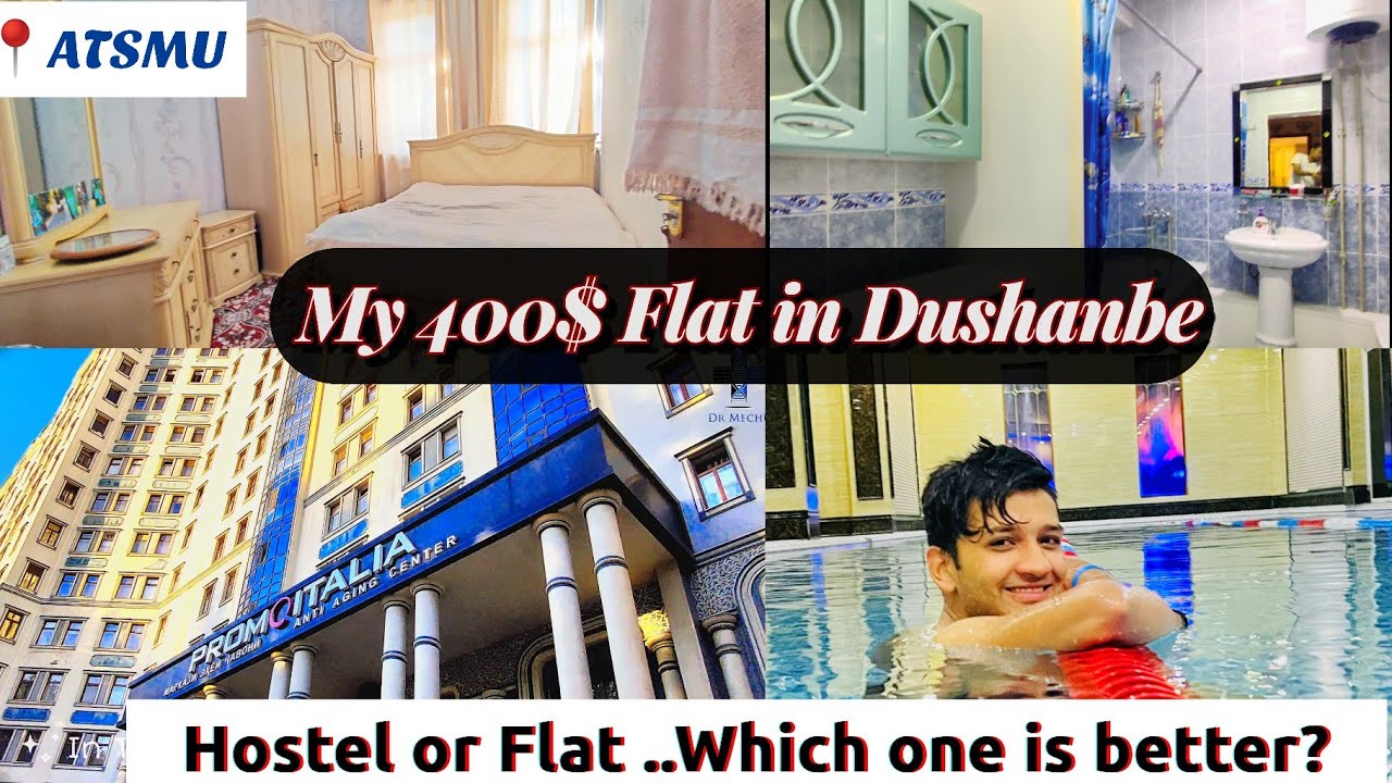 My flat in Dushanbe | Which one is better.Hostel or flat? | Living cost| #dushanbe #atsmu #avicenna
