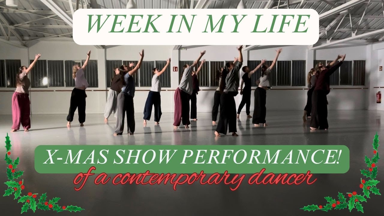 Christmas performance of a contemporary dancer! ✨🎄 | Week in the life of a dance student