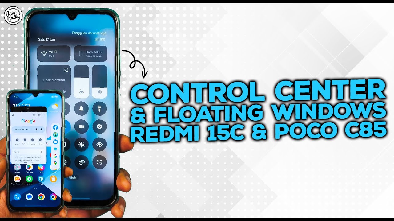 GOKIL! Cara Pasang Control Center Transparan Blur & Floating Windows HyperOS 2.2 REDMI 15C!