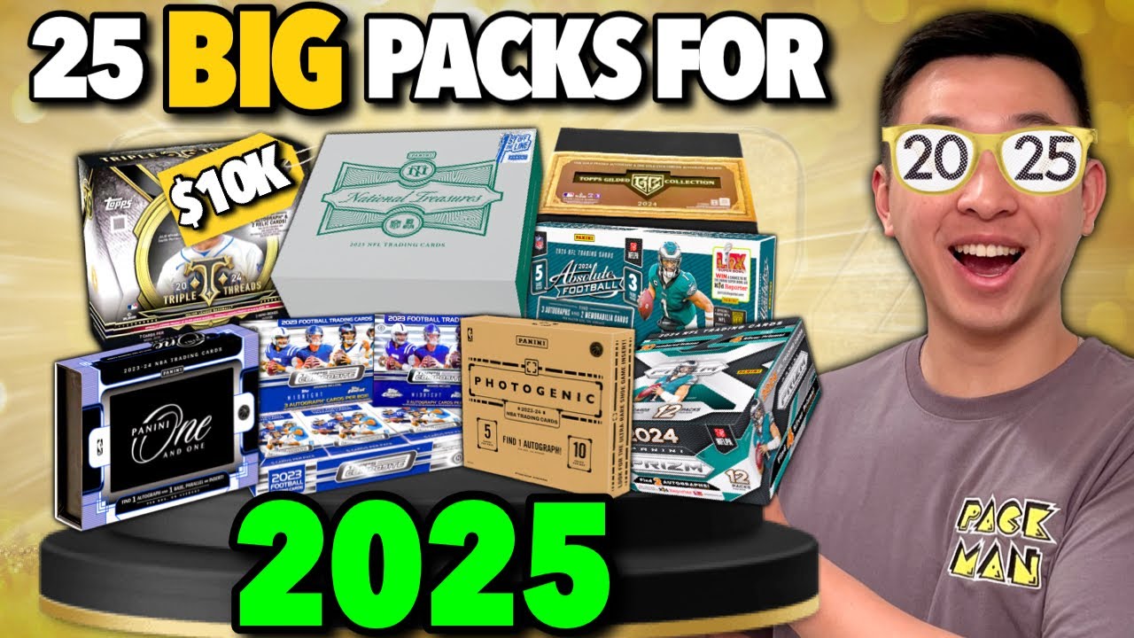OPENING 25 BIG PACKS WORTH $10,000 TO CELEBRATE 2025 (CRAZY HITS)! 😱🔥