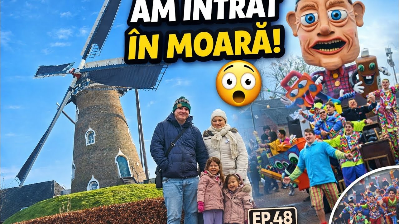 Ep. 48 🇳🇱 Am intrat într-o MOARĂ de vânt din Olanda! + Carnaval spectaculos 🎭 