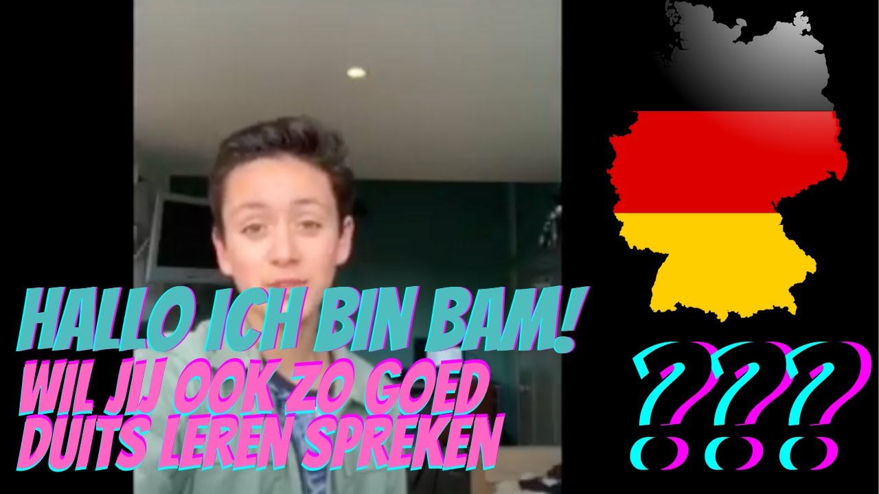 Vlog van Bam in het Duits