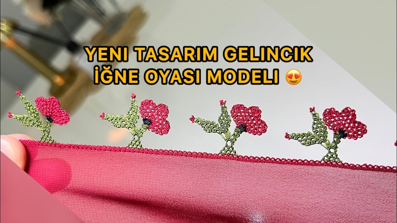 1/ Yeni Tasarım Gelincik İğne Oyası Modeli 🌺 | Detaylı Anlatım 