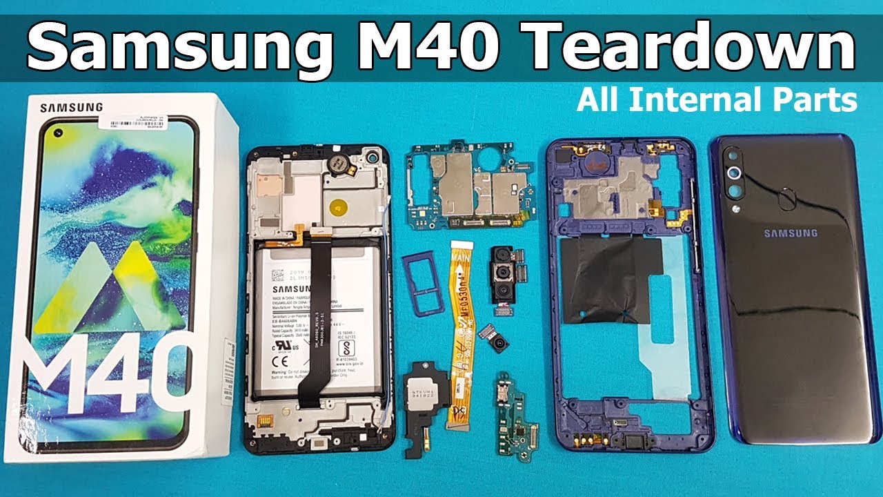 Samsung M40 Disassembly /Teardown || How to Open Samsung M40 || M40 all internal parts