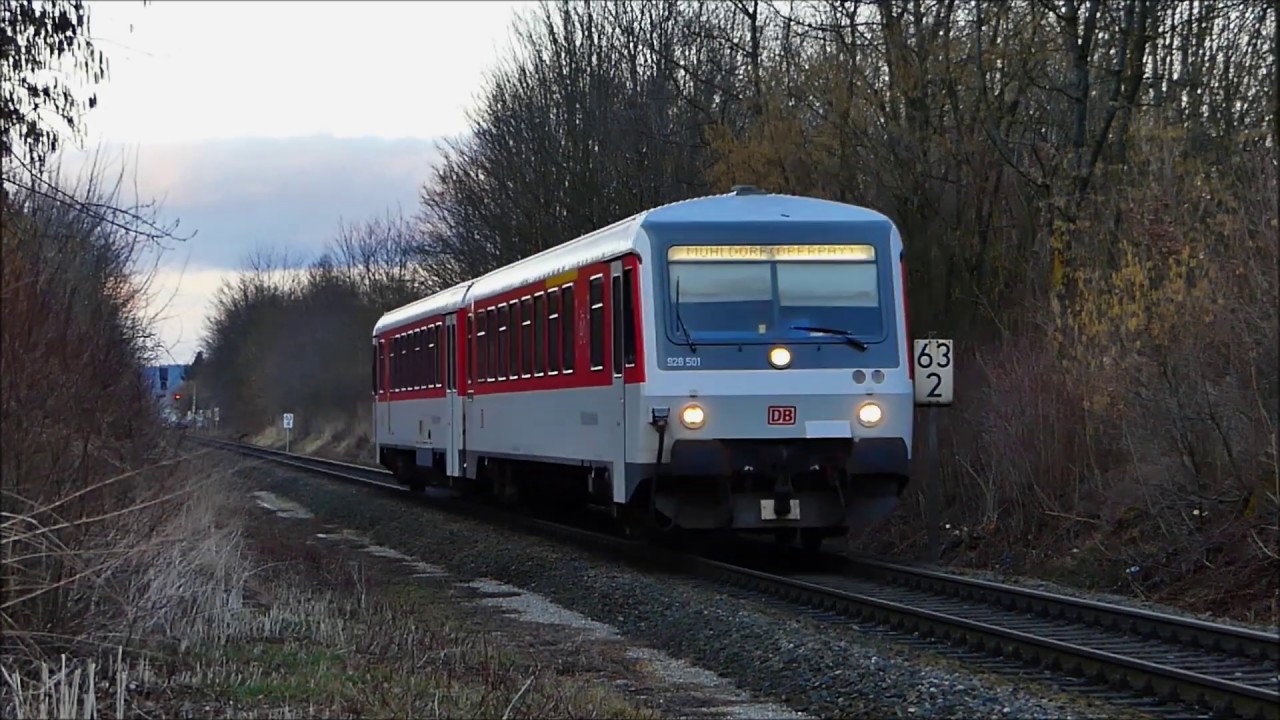 Die SOB Rottalbahn mit dem Sylt Shuttle Plus und weiteren 628ern