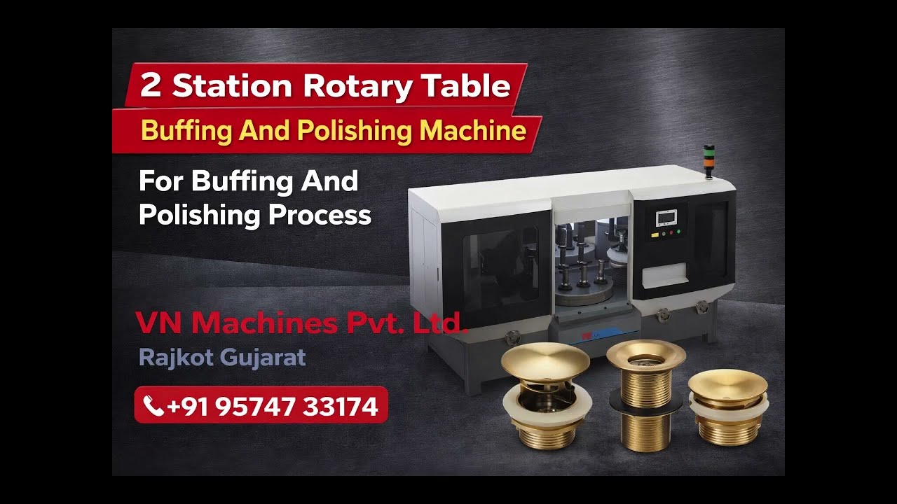 CNC Buffing And Polishing Machine For Waste Coupling ll VN MACHINES PVT. LTD. RAJKOT +91 95747 33174