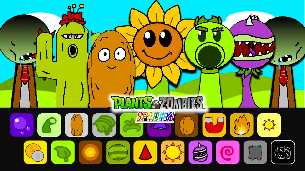 Plants vs Zombies in Incredibox Sprunki! Normal Vs Horror Versions