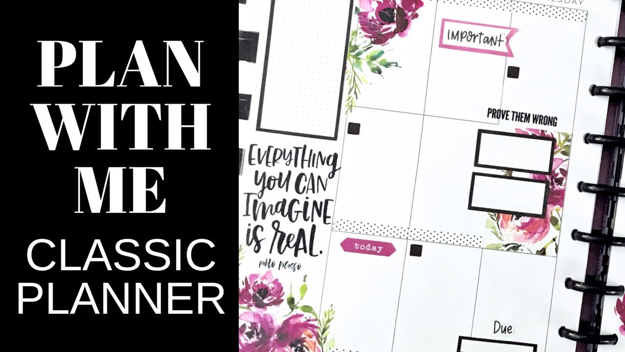 PLAN WITH ME | CLASSIC Happy Planner | Layered Florals | July 6-12, 2020