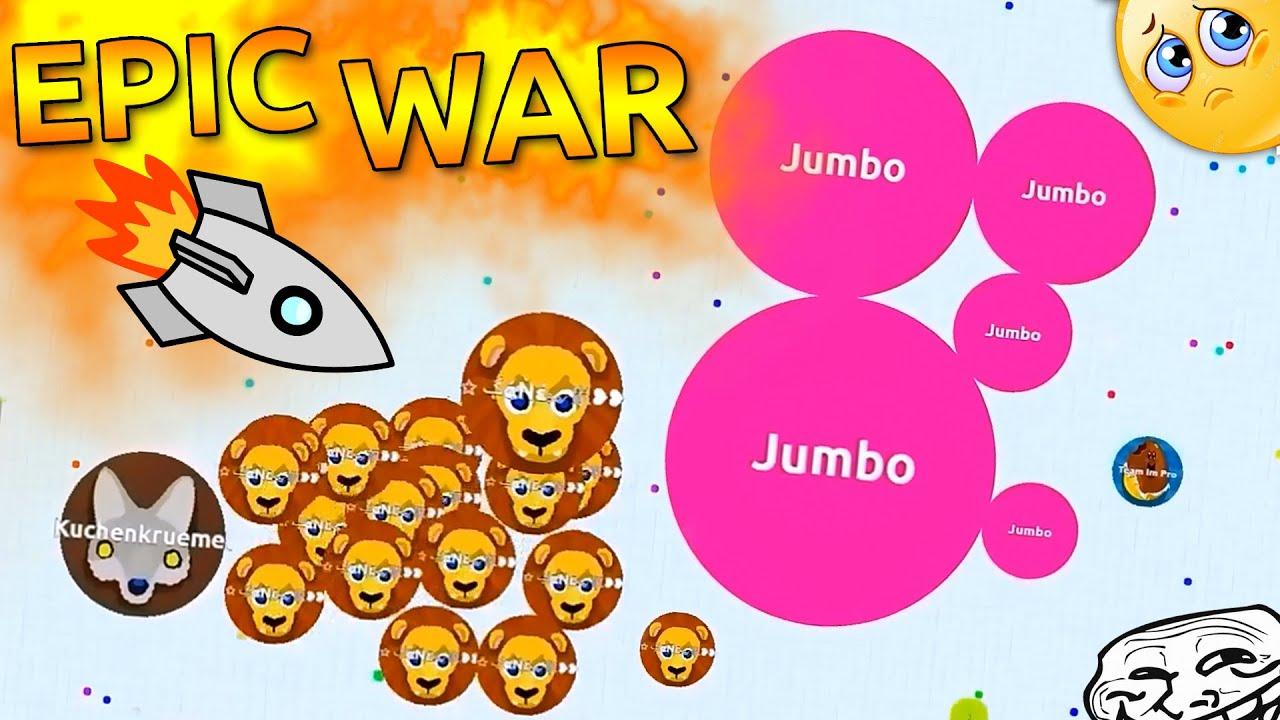 EPIC AGARIO WARS | Destroying Teams SOLO in Agar.io