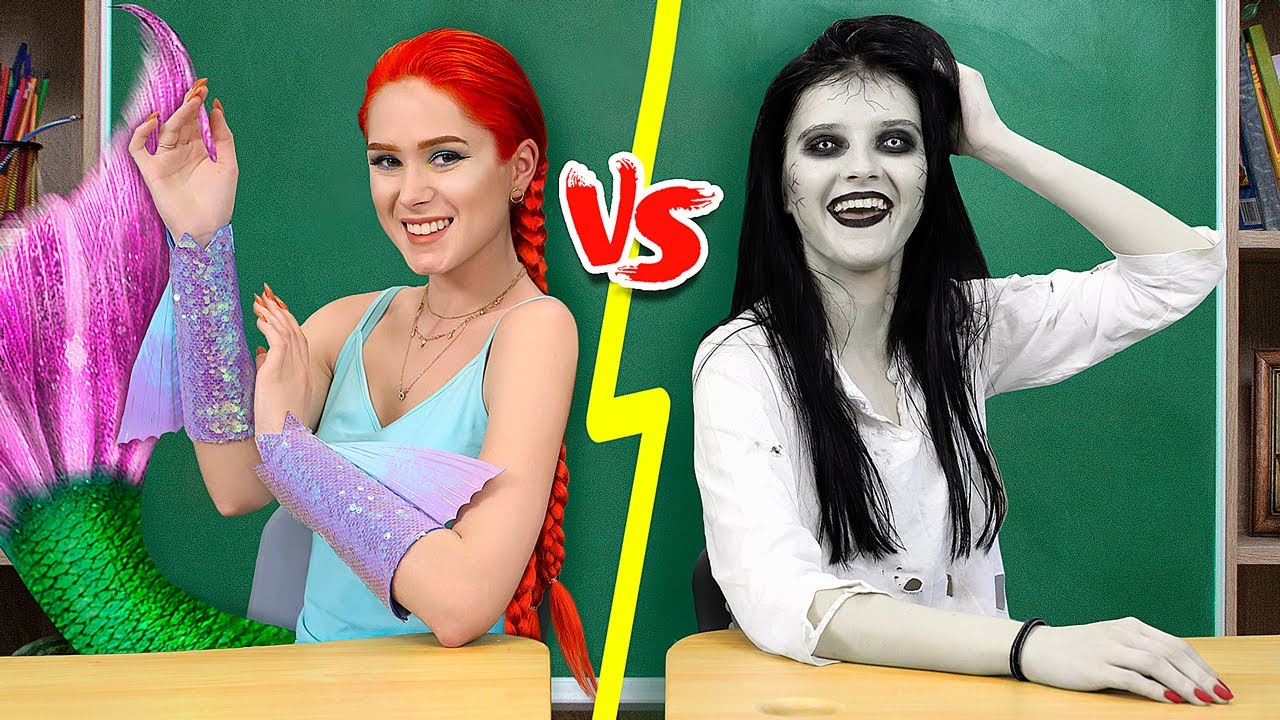 Sirena vs Zombi en la Universidad / 10 Útiles Escolares de Sirena vs de Zombi