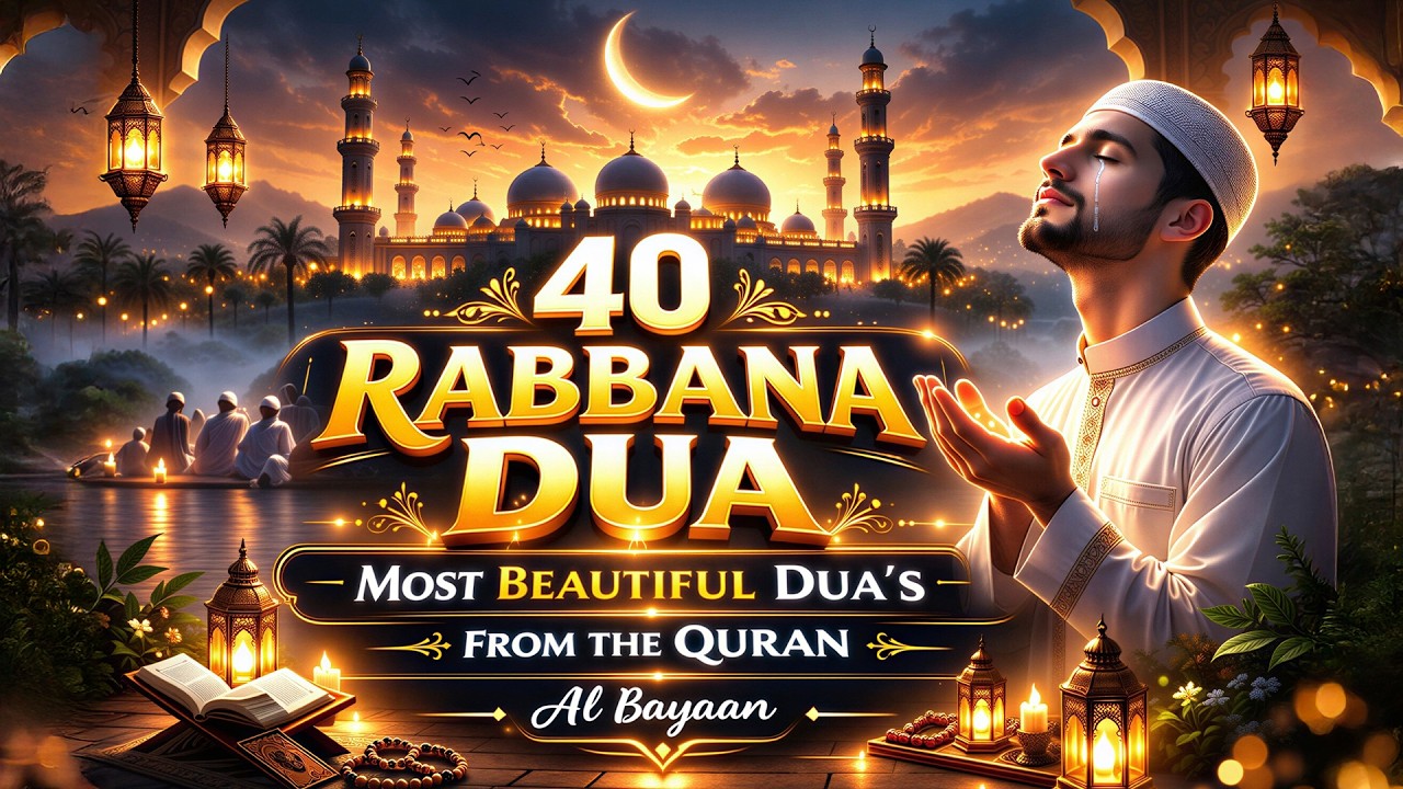40 Rabbana Duas for Ramadan🌙| Listen Everyday Powerful Duas for Forgiveness & Blessings