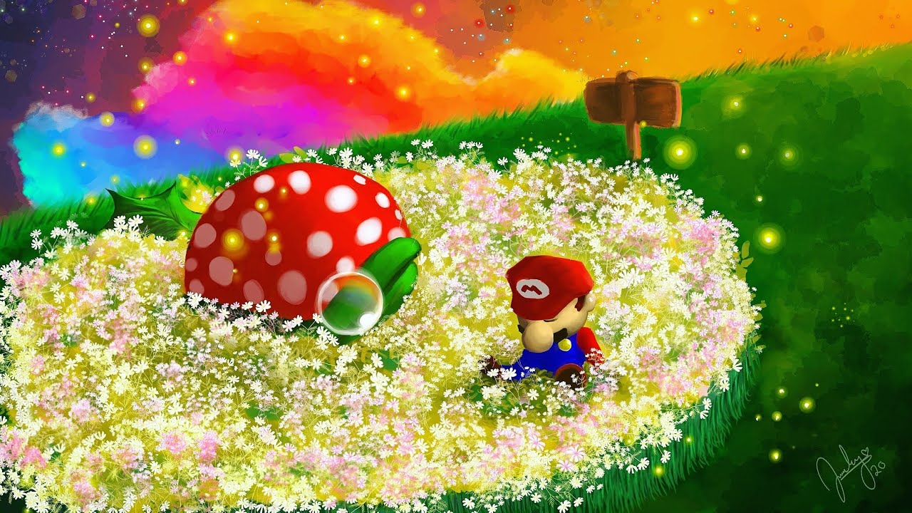 Mario's Long Night - Relaxing Mario Music (Up to Super Mario Bros. Wonder)