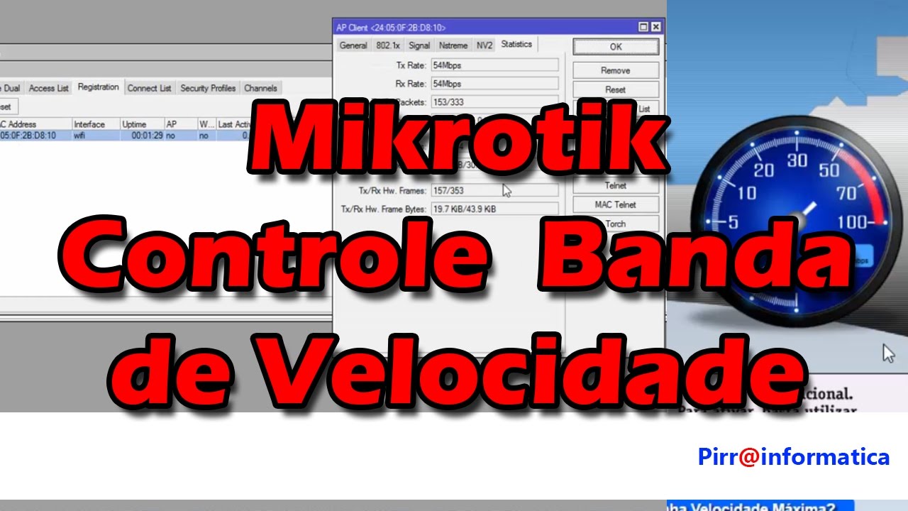 #5 Mikrotik controle de banda limite de velocidade