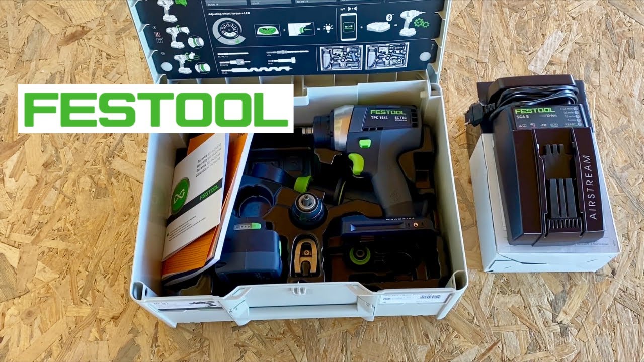 Festool TPC 18/4 Quadrive Unboxing si Prezentare