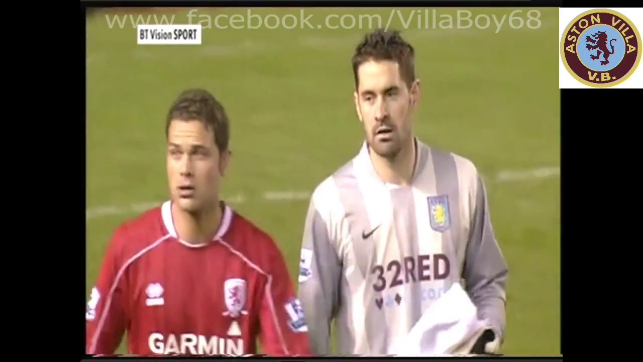 Middlesbrough 0 Aston Villa 3 - Barclays Premier League - Nov 24th 2007
