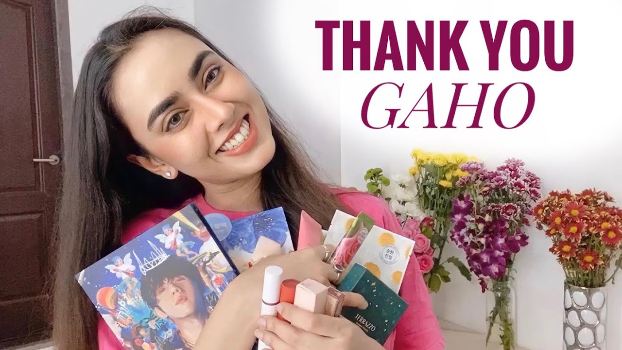 Vlog: Thank You GAHO for the signed album & gifts | South Korean Singer