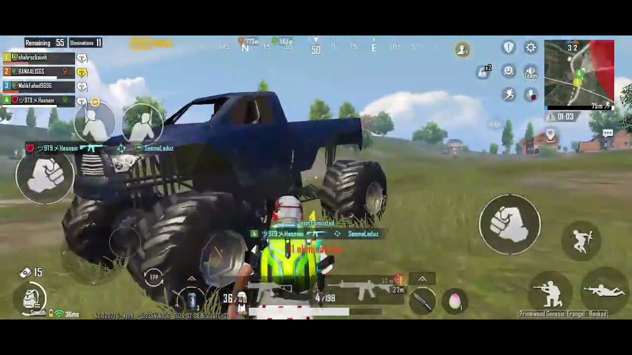 #hasnaingamer# pubg mobile. 21 kill   1V4 😱
