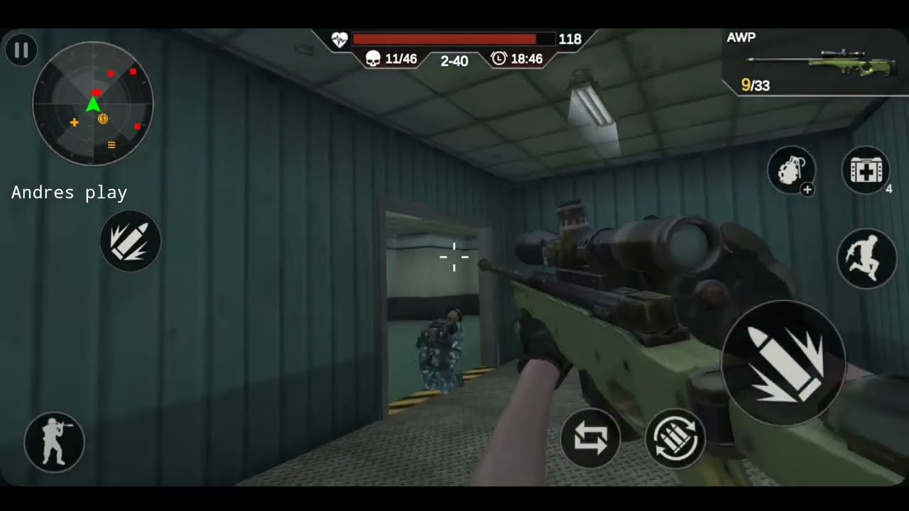 gameplay fps Offline Strike | episode 2 level 40