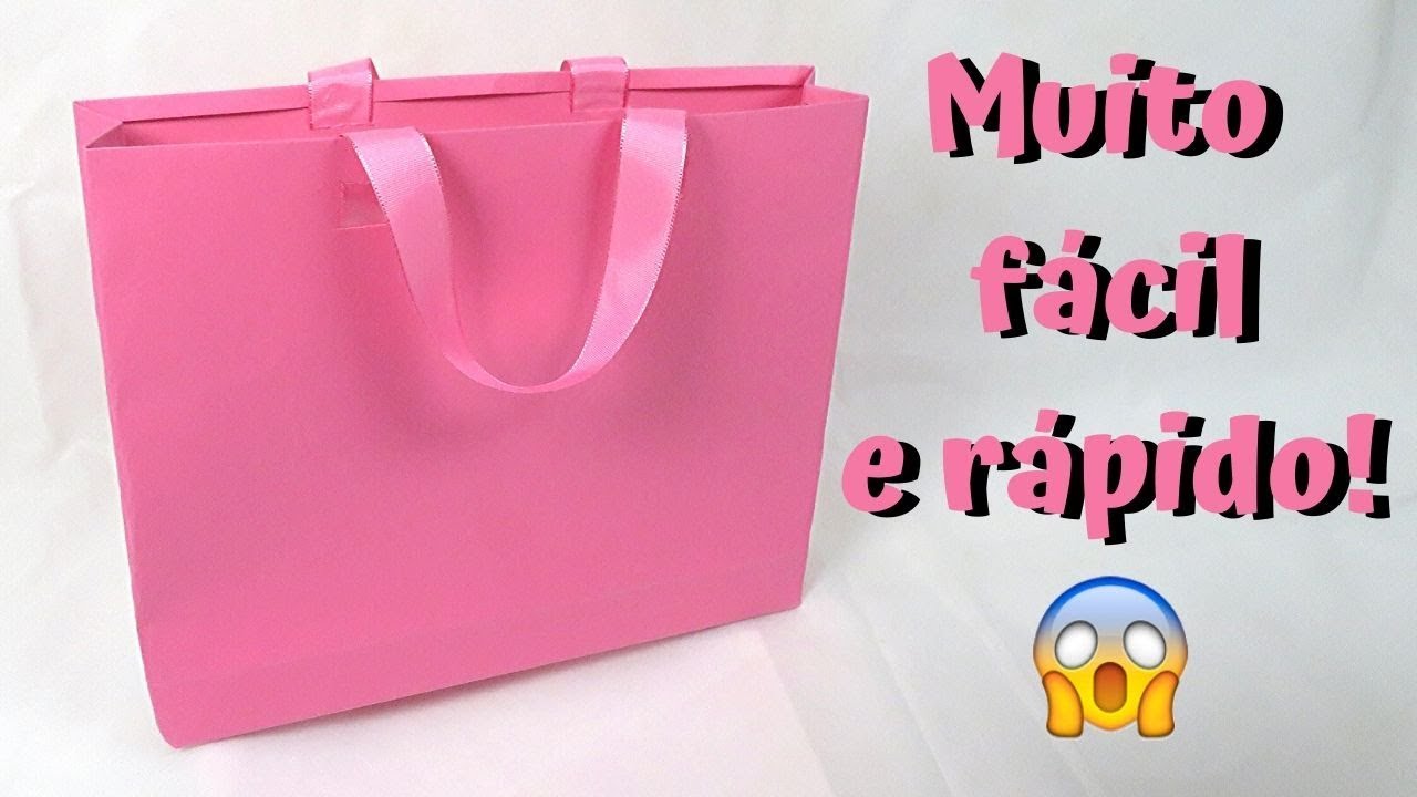 Como fazer sacolinha de papel com alça para presentes, lembrancinhas etc | Pricity