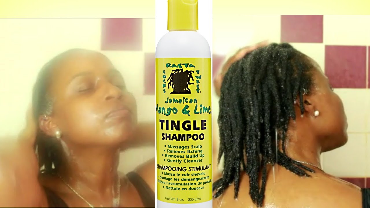 Wash Day on Locs Jamaican Mango and Lime Tingle Shampoo Review +Demo #locs #locwashday