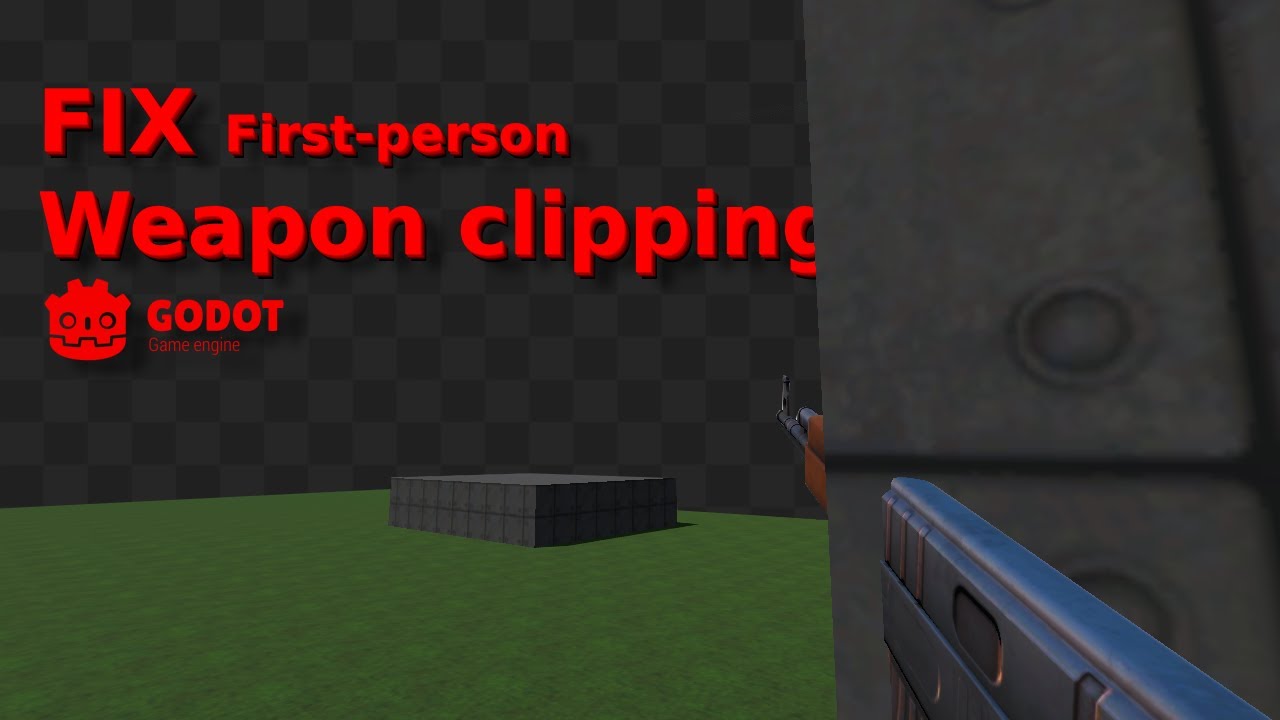 How to stop weapon clipping the easy way (no shaders or layers) | Godot 4 Tutorial