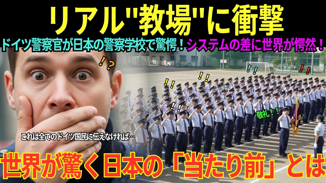 【海外の感動秘話】「これがリアル教場か…」ドイツ人警察官が日本の警察学校で見た