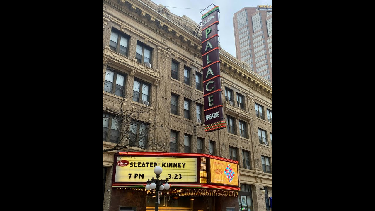Sleater-Kinney Live 3/23/24 @ Palace Theater, Saint Paul, MN.  Full set, front row