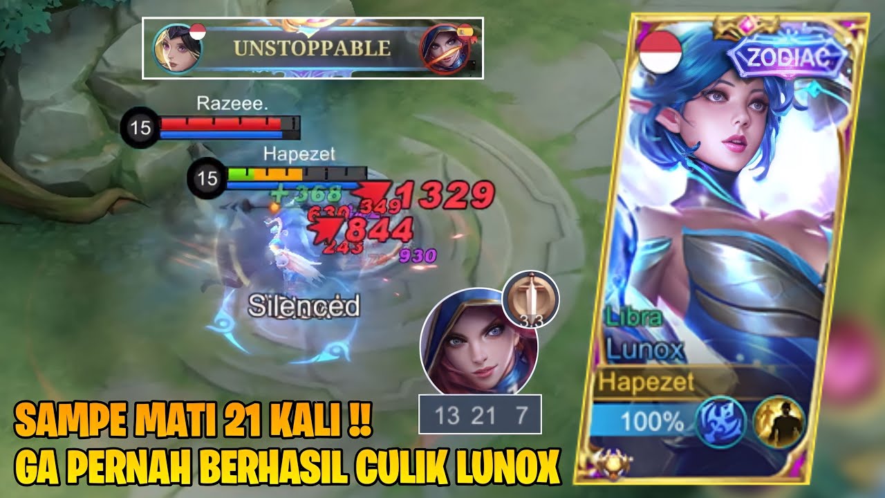 Dilock Natalia dari Awal Sampe Akhir, Tapi Malah Dia yang Mati Terus | Lunox Mobile Legends
