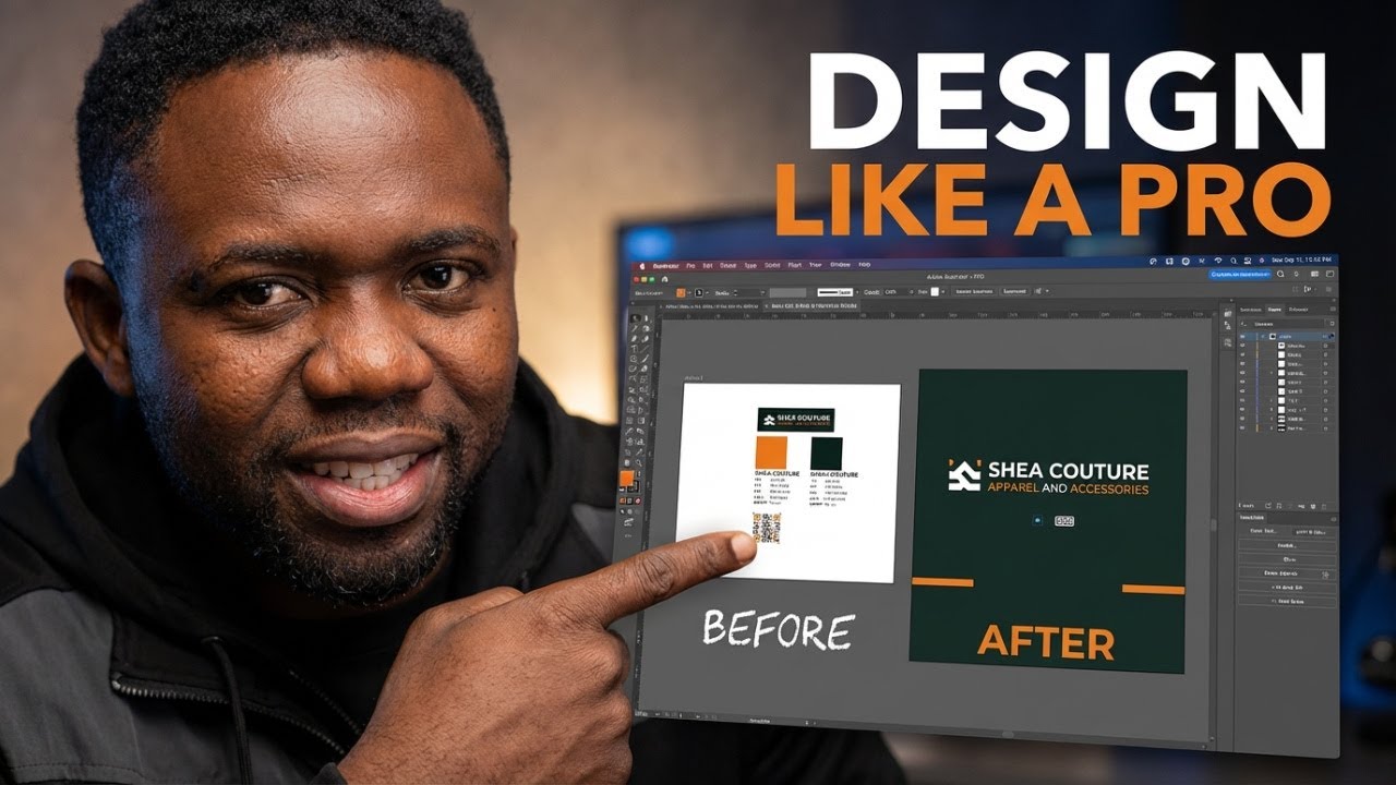Adobe Illustrator Business Card Design Tutorial for Beginners