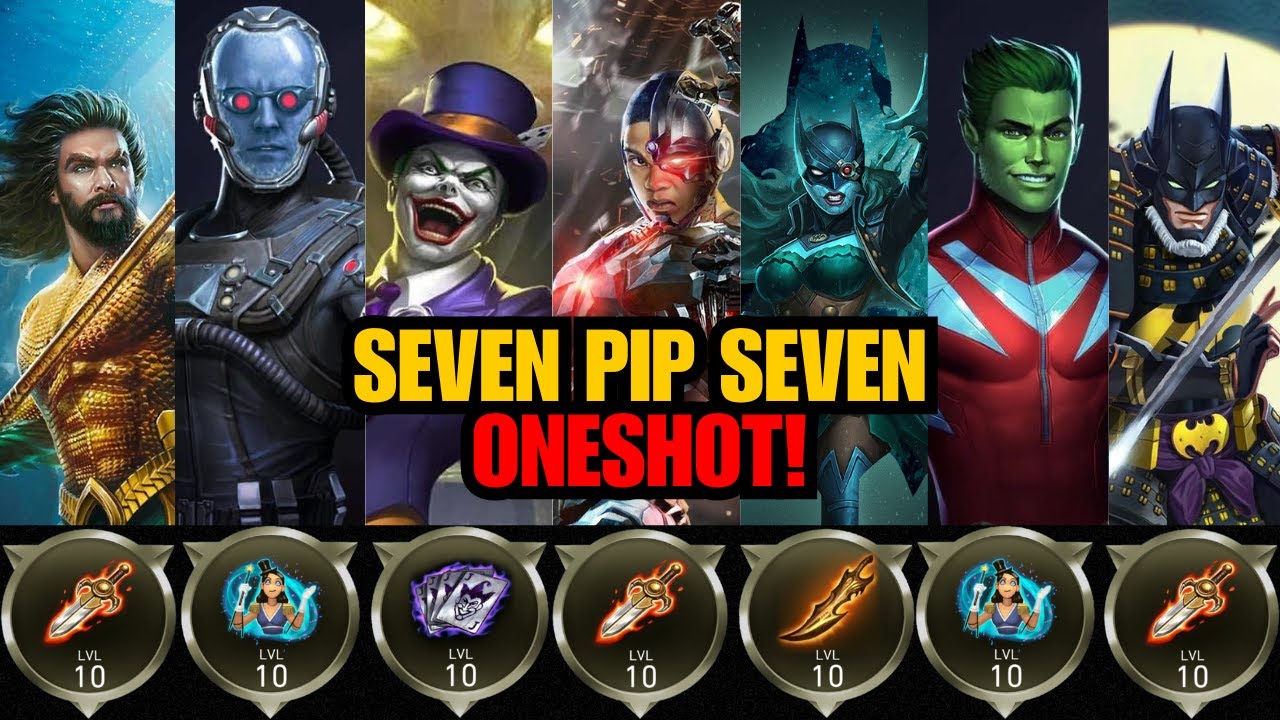 Seven Pip Seven Oneshot!!! 🔥🔥🔥| Realm Klash | Injustice 2 Mobile