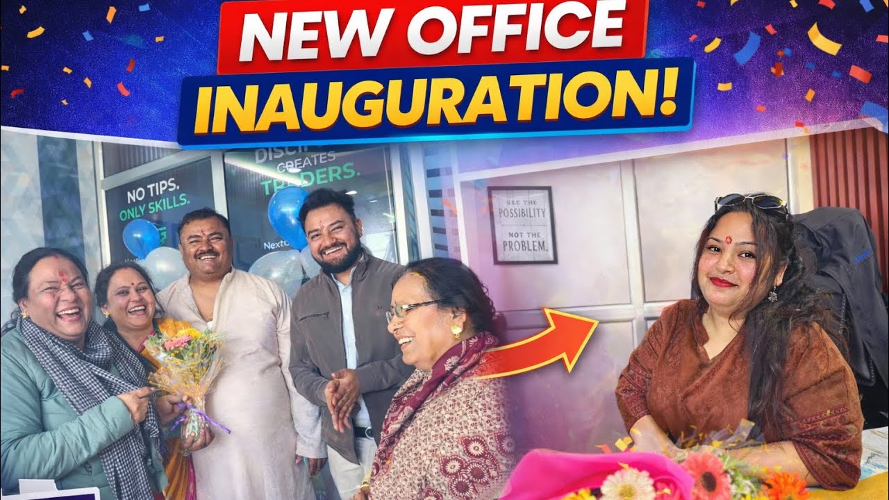 New Trading Office INAUGURATION VLOG🏢 ||Something new✨🥳 #office #inauguration #trading 